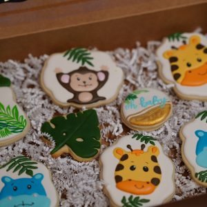Jungle Baby Themed 1 Dozen Cookies